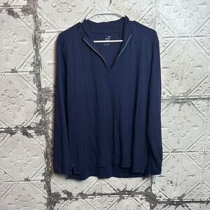Raffi Deep Blue Zip-Up Top